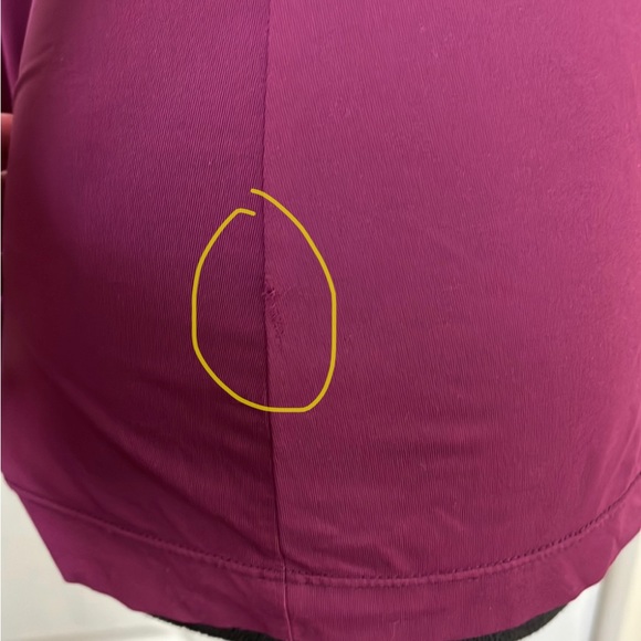 St John Cranberry Red Long Sleeve Mock Turtleneck sz Large with flaws - Picture 15 of 16